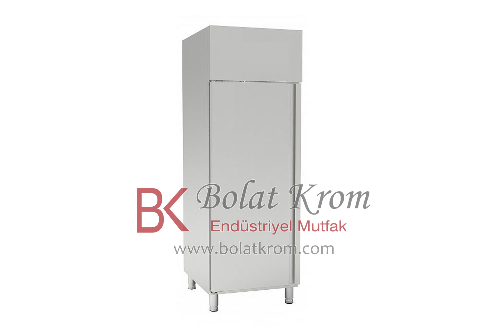 Soğutma Üniteleri, Dikey Tip Tek Kapılı Buzdolabı özellikleri, ebatları ve üretimi İzmir'de Bolat Krom Endüstriyel Mutfak Ekipmanları tarafından üretilmektedir.