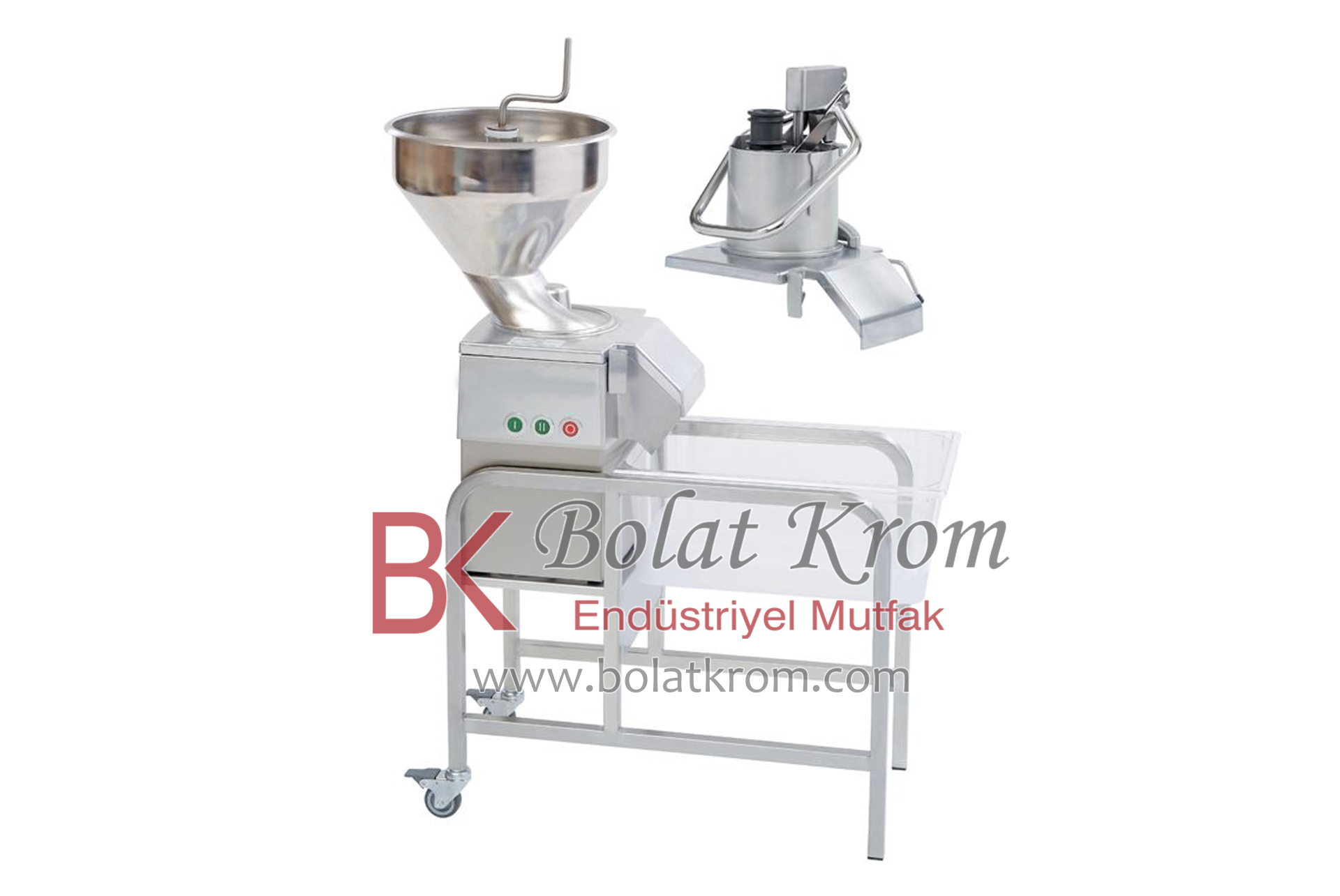Endüstriyel Mutfak Makine Grubu, Robot Coupe Sebze Doğrama Makinesi özellikleri, ebatları ve üretimi İzmir'de Bolat Krom Endüstriyel Mutfak Ekipmanları tarafından yapılır.
