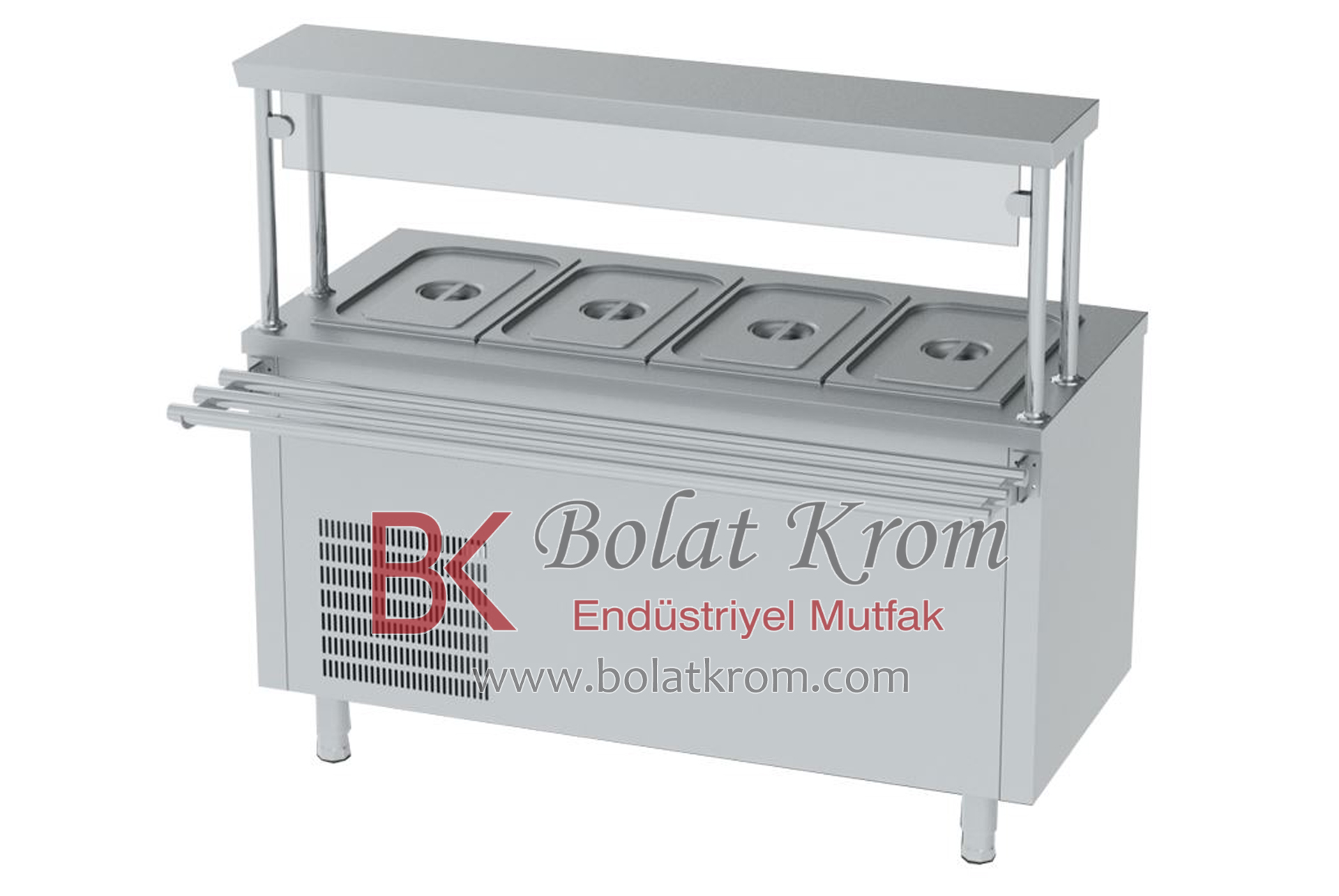 Servis ve Teşhir Ürünleri, Soğuk Servis Ünitesi özellikleri, ebatları ve üretimi İzmir'de Bolat Krom Endüstriyel Mutfak Ekipmanları tarafından üretilmektedir.