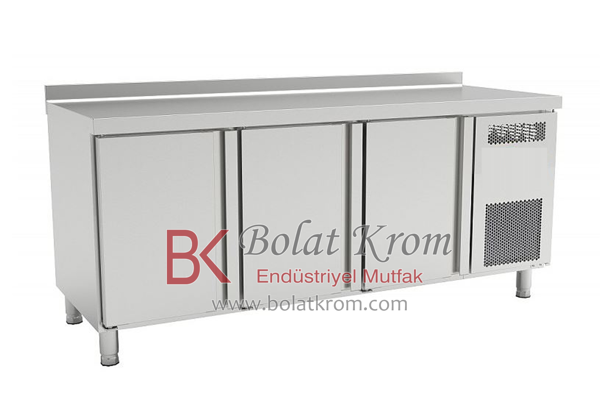 Paslanmaz Çelik Soğutma Üniteleri, Tezgah Tipi Buzdolabı özellikleri, ebatları ve üretimi İzmir'de Bolat Krom Endüstriyel Mutfak Ekipmanları tarafından üretilmektedir.